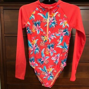 NWT Girl’s Long Sleeved Swimsuit Rashguard